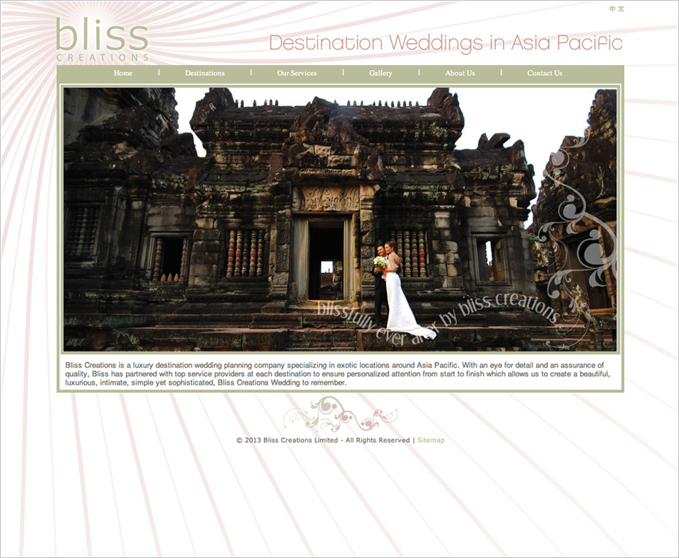 Bliss Creations Destination Weddings Asia Homepage